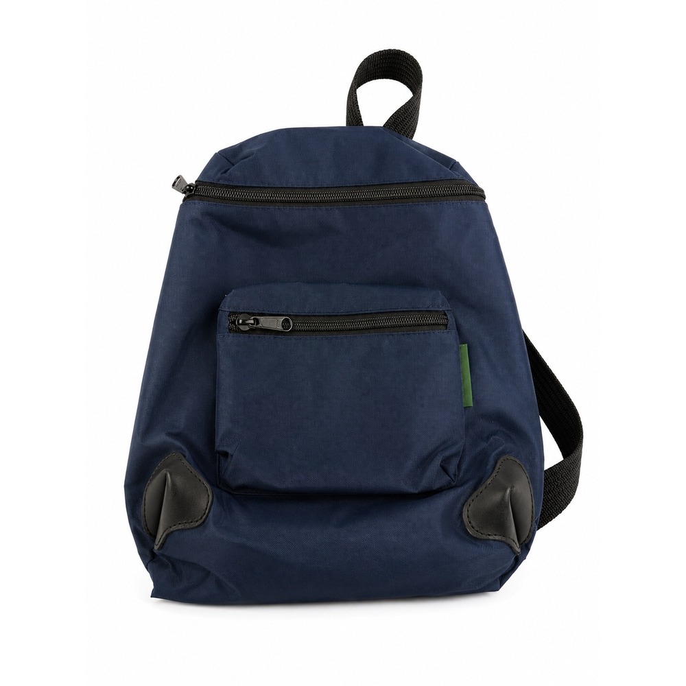 Herve Chapelier Vintage Paris Navy Blue Nylon Mini Backpack Bag Unisex